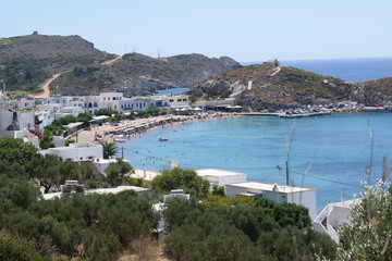View of a beach in Kythira, Greece