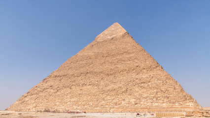 Fototapeta na wymiar A view of the pyramid of Chephren, Giza, Egypt.