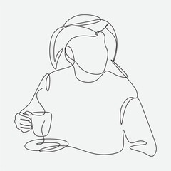 araian man with cup of coffee