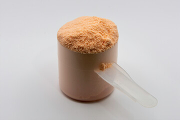 Supplement Whey Protein Scoop Strawberry
