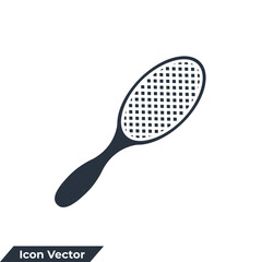 comb icon logo vector illustration. comb symbol template for graphic and web design collection