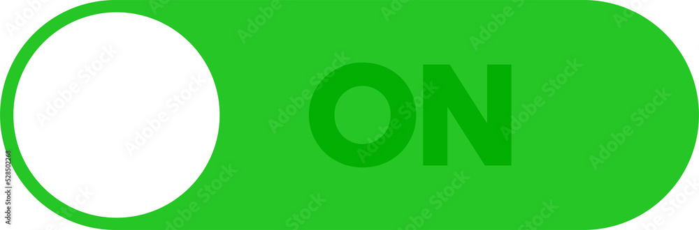 Poster switch button sign, toggle icon