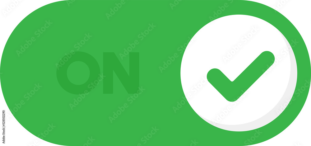 Poster switch button sign, toggle icon