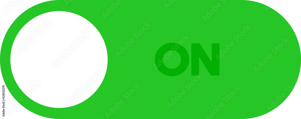 Poster switch button sign, toggle icon