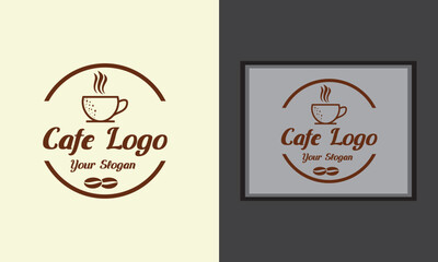 Cafe restaurant ,coffee shop logo,  design ,vector vintage, modern trendy, coffee iconic, unique logo,