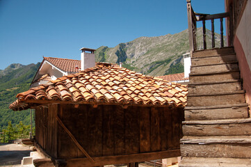 view of the mountains in the summer, Picos de Europa, Asturias, Spain, cares route, mountaineering...