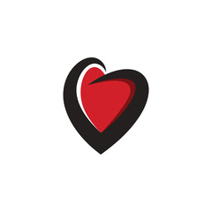 A heart icon logo