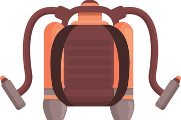 Start jetpack icon cartoon vector. Space future. Action fire
