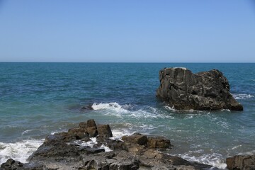 Fototapeta na wymiar rocks and sea, Black See