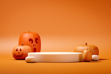 Background with pumpkins for Halloween