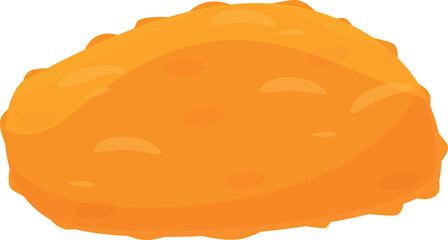 Fast chicken nugget icon cartoon vector. Crispy food. Fried menu