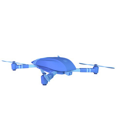 3d render illustration of drone camera