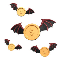 3d render illustration of monster money