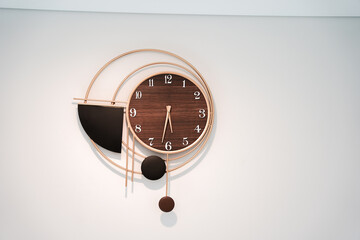 wall clock in bohemian interior design
