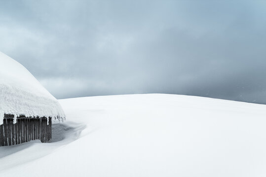 Winter background with place for text