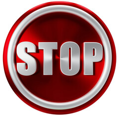 3D Rendering of Stop Sign