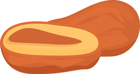 Date fruit icon cartoon vector. Palm food. Ramadan sweet