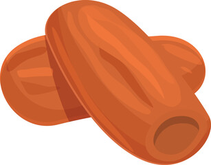 Seed fruit icon cartoon vector. Palm food. Arabic leaf