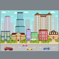 illustration of a city