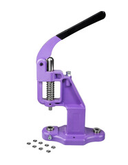 Manual metal press for setting rivets