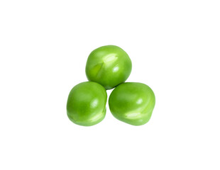 Green peas isolated on white