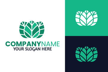 creative modern leaf Logo Design Vector Illustration.Usable for Business and Branding Logos. Flat Vector Logo Design Template Element.