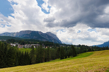 Fototapeta premium Landscape surroundings Cortina d'Amepzzo - Italy