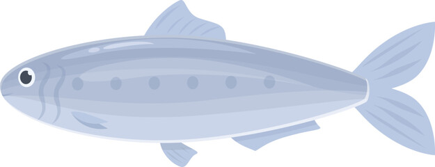 Fototapeta na wymiar Marine sardine icon cartoon vector. Fish seafood. Sea animal
