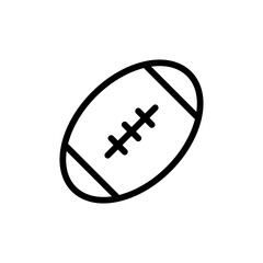 American football icon vector png isolated on white background