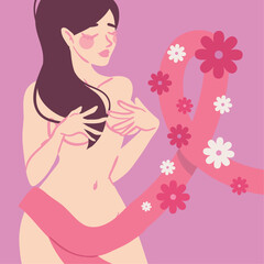 breast cancer awareness, woman