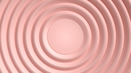 pastel pink background It is a new design water wave appearance.3D scene.