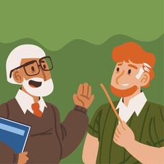 two teachers male