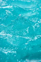 Light blue gel texture.