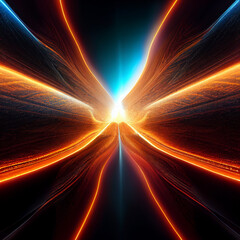 An abstract background with beautiful lines of light.