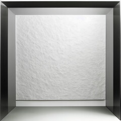 A white background with a frame is used in the design.