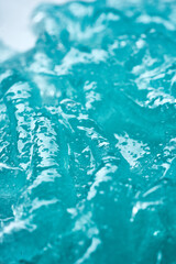 Light blue gel texture.