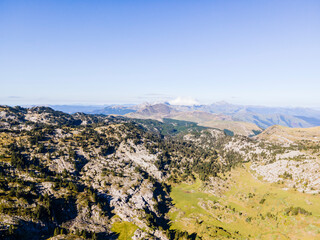 Scene of the summer landscape in Navarra, Pyrenees, Spain.