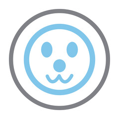 Clown, face, holiday, emoji icon