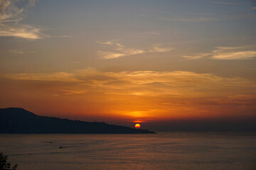 Sonnenuntergang bei Meta vom Strand 