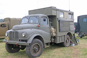 Vintage truck in a field	
