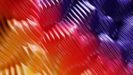 3D high quality renders. An abstract background of red, yellow and blue. A presentation template or for various design uses with colors with wave shapes or lots of curves.