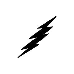 Fototapeta na wymiar thunder in old School Badge illustration for Logo Design Creator Kit and design element