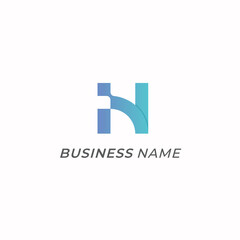 design logo combine letter H and N