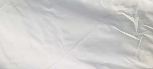 plain crumpled white fabric without folded marks
