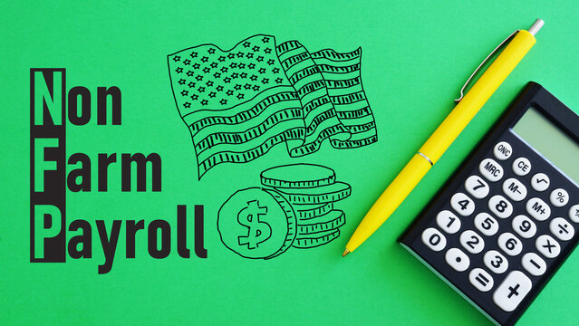Nonfarm payroll NFP is shown using the text