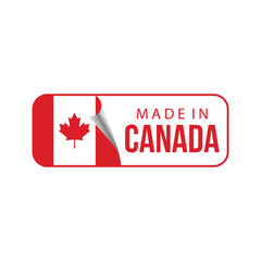 Made in Canada, vector illustration for label, sticker, logo, icon, seal, emblem, and other business product