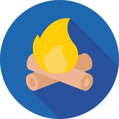Campfire Vector Icon