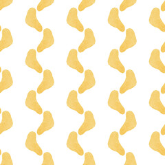 Fototapeta na wymiar Hand paint watercolor polka dot seamless pattern. Polka dot pattern highlighted on a white background for cute baby fabric, wallpaper and paper prints.
