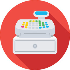 Cash Register Vector Icon