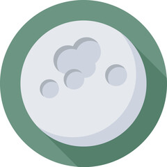 Full Moon Vector Icon 